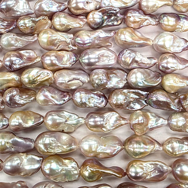 FRESHWATER PEARL BAROQUE 13X18-16X28MM NATURAL MULTI